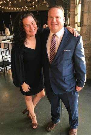 My husband and me
